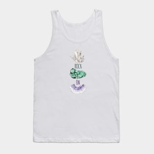 Rock On Malachite Quartz Amethyst Tank Top